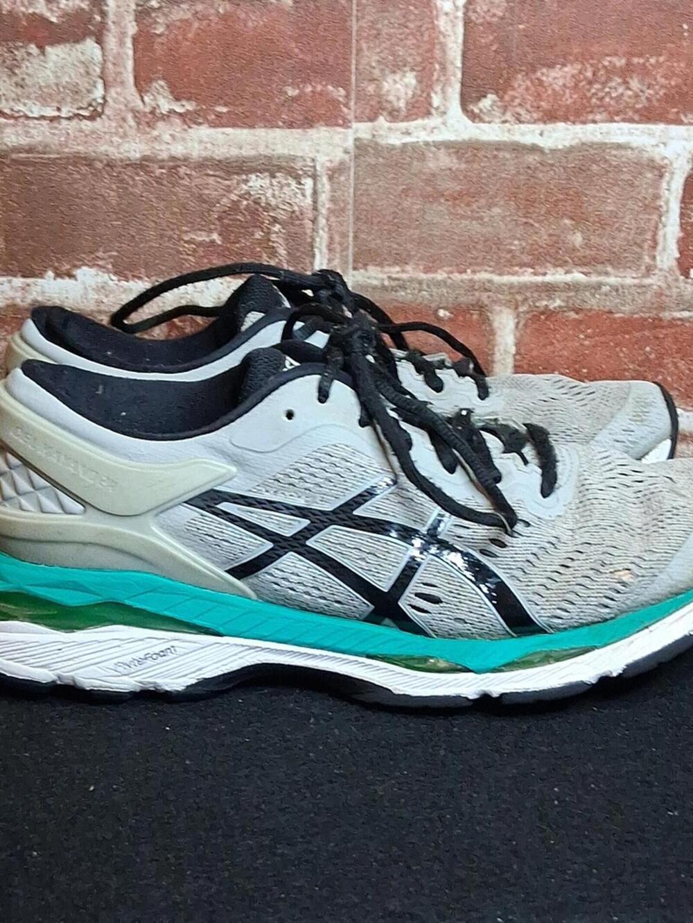 Asics Gel-Kayano 24 Shoes Womens Size 6.5 Grey Teal Running Athletic